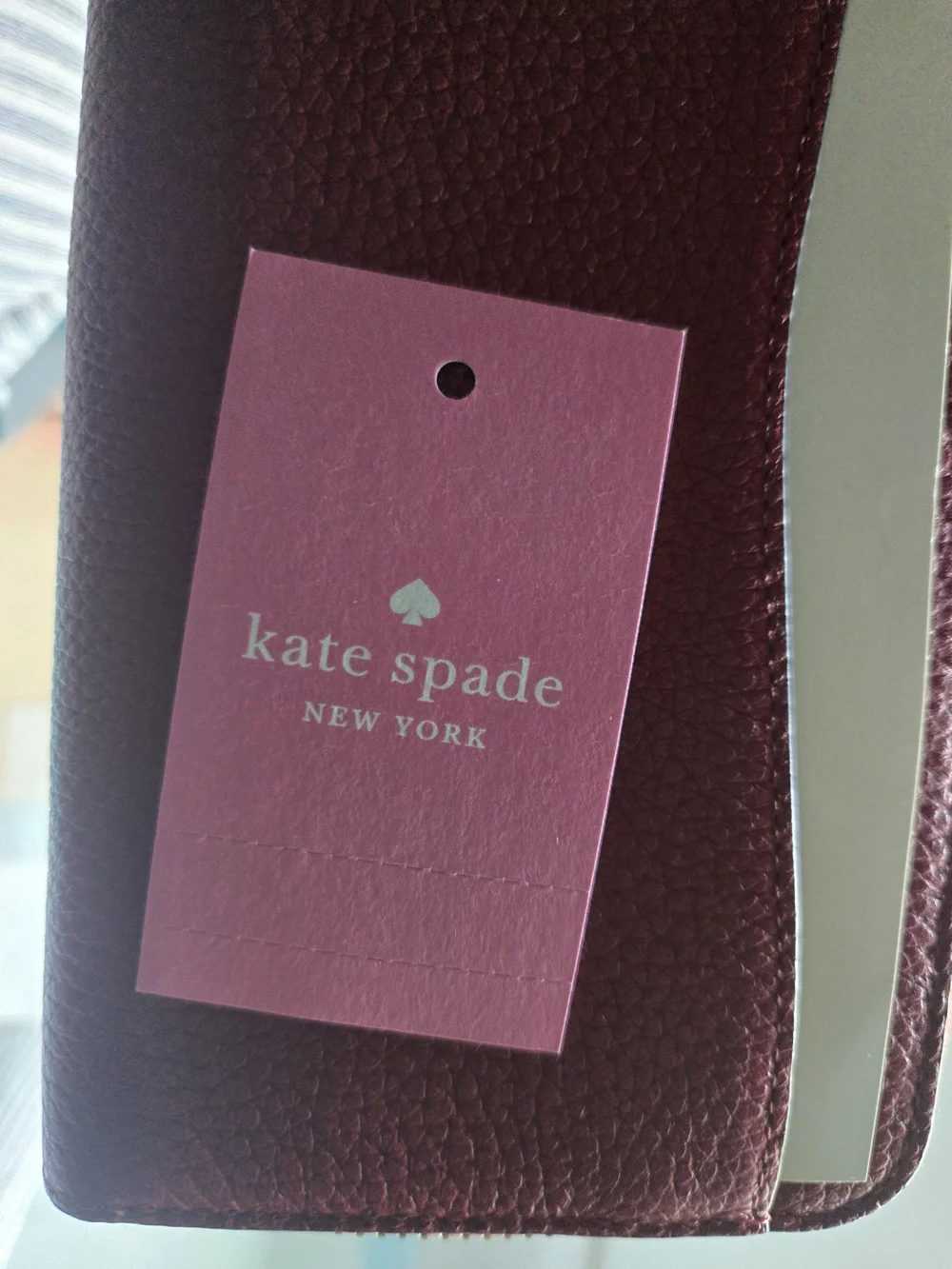 Kate Spade New York Large Continental Wallet Pebbled Leather Red Currant BNWT